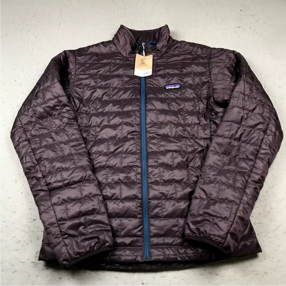 Patagonia Jacket Mens Small Purple Obsidian Plum Nano Puff Puffer Primaloft NWT - Picture 1 of 10